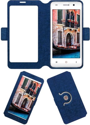 ACM Flip Cover for Iball Andi 4.5c Magnifico(Blue, Cases with Holder, Pack of: 1)