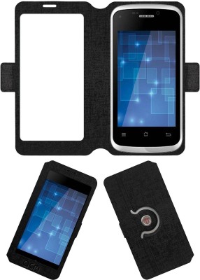 ACM Flip Cover for Iball Andi 3.5kke(Black, Cases with Holder, Pack of: 1)