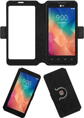 ACM Flip Cover for Lg L60i(Black, Cases with Holder, Pack of: 1)