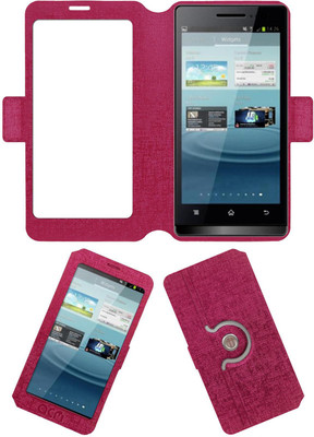ACM Flip Cover for Karbonn Smart A7 Star(Pink, Cases with Holder)