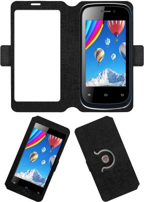 ACM Flip Cover for Iball Andi 3.5f Grabit(Black, Cases with Holder, Pack of: 1)