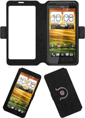 ACM Flip Cover for Htc One Xc(Black, Cases with Holder, Pack of: 1)