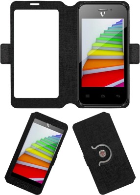 ACM Flip Cover for Videocon Infinium Zest Flame(Black, Cases with Holder, Pack of: 1)