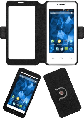 ACM Flip Cover for Spice Smart Flo Mettle 4.0x Mi-426(Black, Cases with Holder, Pack of: 1)