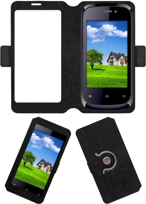 ACM Flip Cover for Iball Andi 3.5kke Genius(Black, Cases with Holder, Pack of: 1)