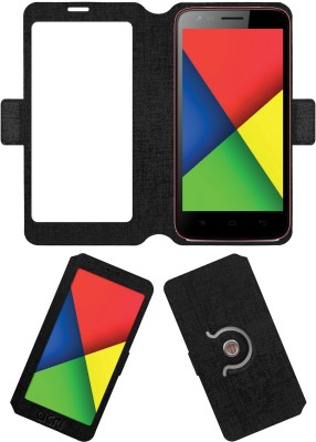 ACM Flip Cover for Videocon Infinium Z40q Star(Black, Cases with Holder, Pack of: 1)