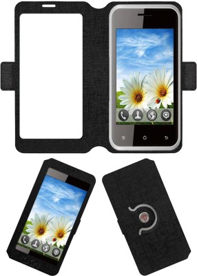 ACM Flip Cover for Intex Cloud X2(Black, Cases with Holder, Pack of: 1)