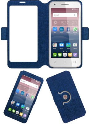 ACM Flip Cover for Alcatel Pixi 3 4.5(Blue, Cases with Holder, Pack of: 1)