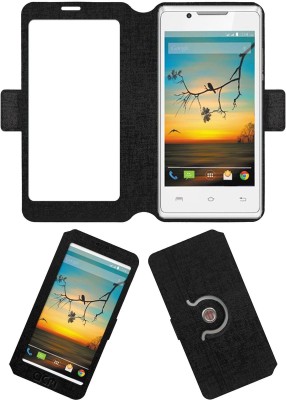 ACM Flip Cover for Lava Flair P1i(Black, Cases with Holder, Pack of: 1)
