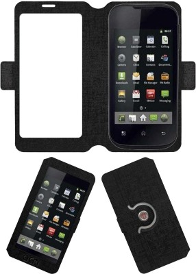 ACM Flip Cover for Iball Andi 3.5r(Black, Cases with Holder, Pack of: 1)