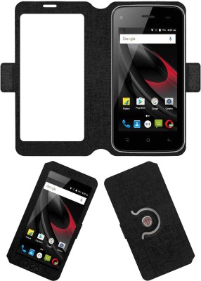 ACM Flip Cover for Swipe Konnect Star 2017(Black, Cases with Holder, Pack of: 1)