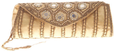 

Aliado Casual Gold Clutch