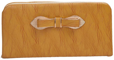 Aliado Casual Gold Clutch
