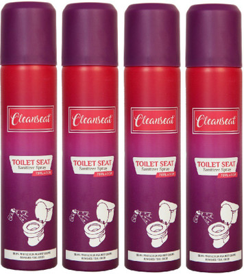 

cleanseat Toilet Seat Sanitizer Spray 75ml/45grm Pack of 4(Set of 4)