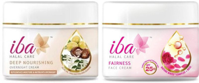 

iba halal spf25 fairness cream & deep nourishing cream(Set of 2)
