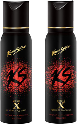 KamaSutra X Perfume Body Spray 120ML Each (Pack of 2) Perfume Body Spray - For Men(240 ml, Pack of 2)