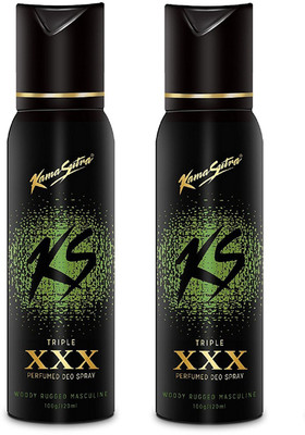 

KamaSutra XXX Perfume Body Spray 120ML Each (Pack of 2) Perfume Body Spray - For Men(240 ml, Pack of 2)
