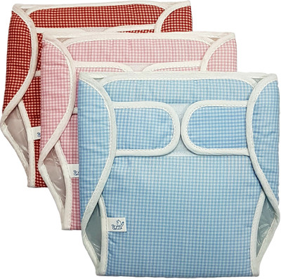 

GoodStart Multicolored Cotton Self Sticking Strap Baby Bibs - S(3 Pieces)