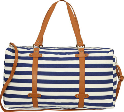 

Bagclan Unisex Striped Duffle Hand bag Travel Duffel Bag(Multicolor)
