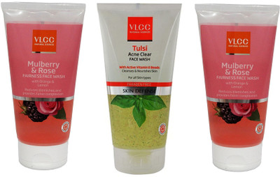 

VLCC Original Tulsi Acne Clear, Mulberry and Rose, Mulberry and Rose FaceWash Face Wash(3 ml)