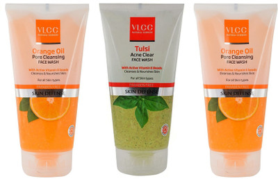 

VLCC Original Tulsi Acne Clear, Orange Oil, Orange Oil FaceWash Face Wash(3 ml)
