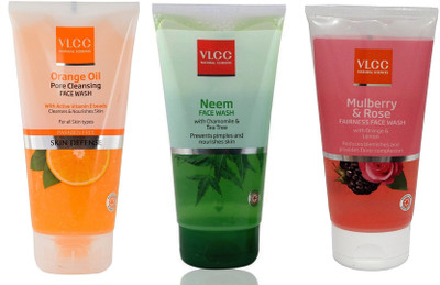 

VLCC Original Neem Chamomile and Tea Tree, Orange Oil, Mulberry and Rose FaceWash Face Wash(3 ml)