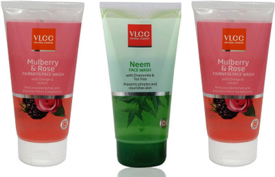 

VLCC Original Neem Chamomile and Tea Tree, Mulberry and Rose, Mulberry and Rose FaceWash Face Wash(3 ml)