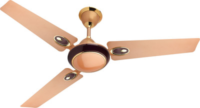 

Zodin Cruiser Golden Brown 3 Blade Ceiling Fan(Gold, Pack of 1), Brown;gold
