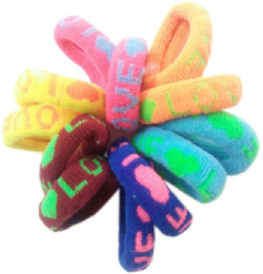 

Dhanlaxmi Highly Elastic & Metal Free Rubber Band (love) Rubber Band(Multicolor)