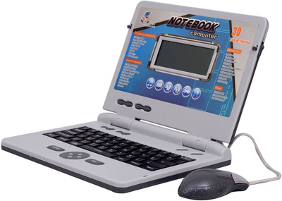 Techhark Educational & Learning Multi Skill 30 Activities Laptop ( Includes Adapter & Mouse)(Grey)