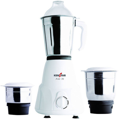 

Kenstar AXE-3S 500 W Mixer Grinder(White, 3 Jars)