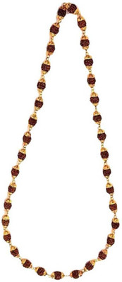 Eshopify Rudraksha Chain One Gram Gold-plated Plated Alloy Chain