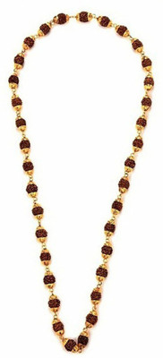 Eshopify Rudraksha Mala One Gram Gold-plated Plated Alloy Chain