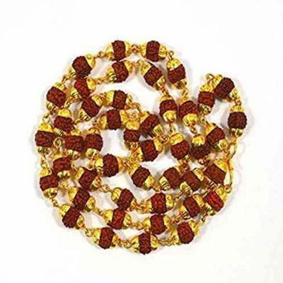 Eshopify Rudraksha Mala One Gram Gold-plated Plated Alloy Chain