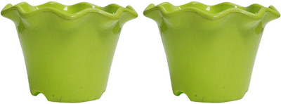 

SHOPTICO Plant Container Set(Pack of 2, Plastic)