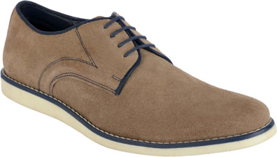 

Goosebird Men's Leather Oxford Shoes Casual Lace up Dress Shoes Casuals For Men(Khaki