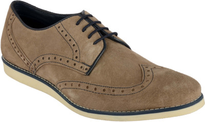 

Goosebird Men's Suede Leather Oxford Shoes Casual Lace up Dress Shoes Casuals For Men(Khaki