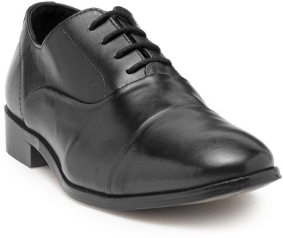 

Hats Off Accessories Genuine Leather Premium Oxford Shoes Lace Up For Men(Black