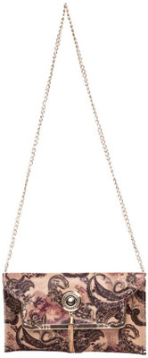 

Aliado Women Evening/Party Orange Leatherette Sling Bag