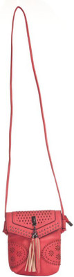 

Aliado Women Casual Pink Leatherette Sling Bag