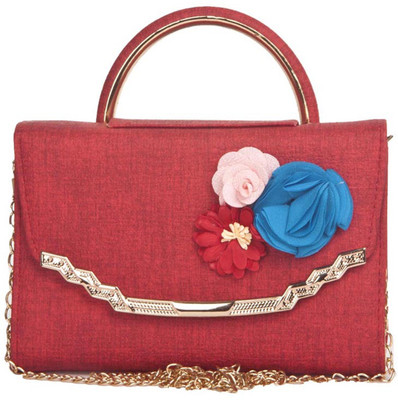 

Aliado Women Evening/Party Red Leatherette Sling Bag