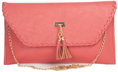 

Aliado Women Evening/Party Orange Leatherette Sling Bag