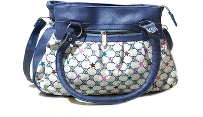 

MK Enterprises Girls Casual Blue Leatherette Shoulder Bag