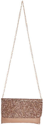 

Aliado Women Evening/Party Orange Leatherette Sling Bag
