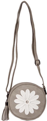 

Aliado Women Casual Grey Leatherette Sling Bag