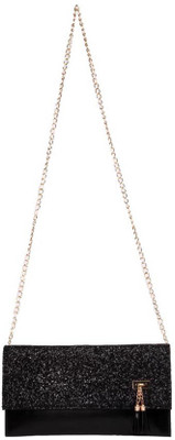 

Aliado Women Evening/Party Black Leatherette Sling Bag