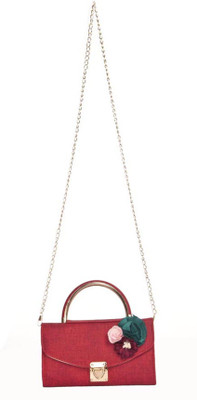 

Aliado Women Evening/Party Red Leatherette Sling Bag