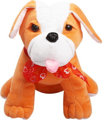 

LITTE HUG Soft Velvet Bull Dog Stuffed Cute Toy For Kids(Pink) - 15 cm(Pink)