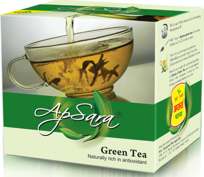 

Apsara tea Green Tea, 100g (Pack of 4) Green Tea Box(400 g)