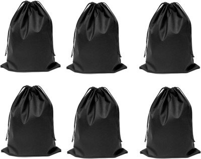 DE'MODA Travel Organizer Pack of 6 Black Black